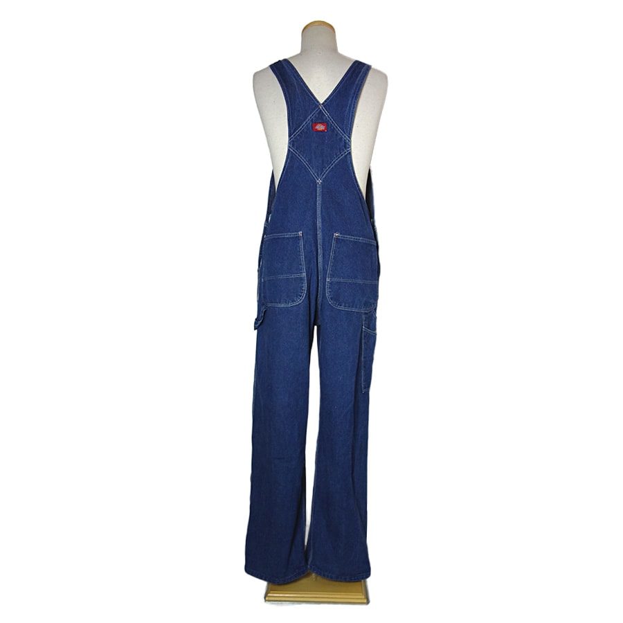 【中古】アメリカ製 Dickies デニム オーバーオール ディッキーズ メンズ 34インチ オールド 古着