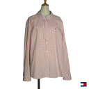 【中古】TOMMY HILFIGER チェック柄 シャツ トミーヒルフィガー レディース XXL 古着 長袖 大きいサイズ 【異国屋】