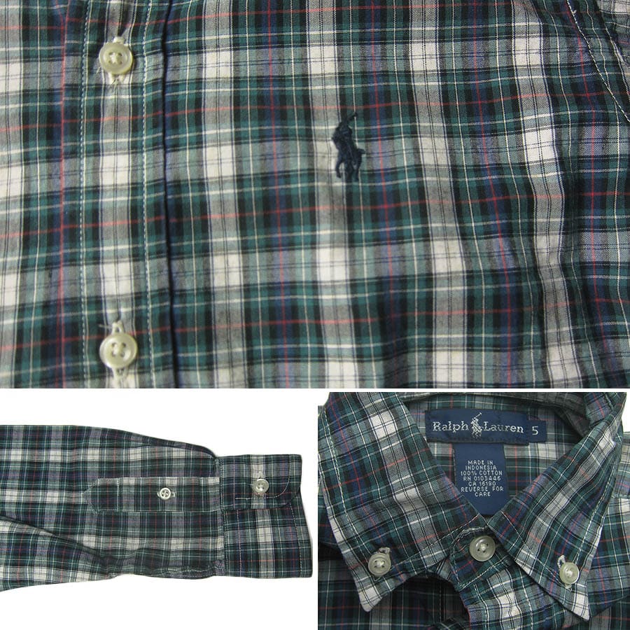 ����šۥ��ե������ Ĺµ �����å������ Ralph Lauren ���å� 110cm�� �ܥ�������󥷥�� ���� �Ҷ���