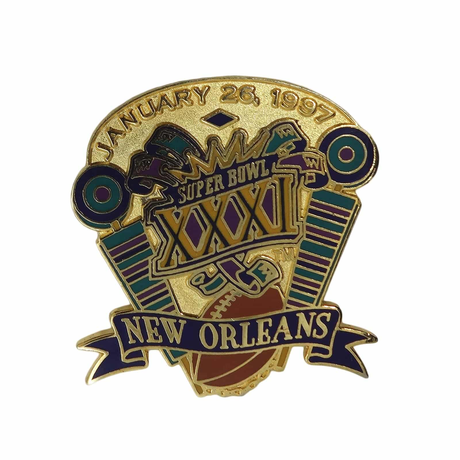 【中古】NFL SUPER BOWL XXXI ピンズ アメフト スーパーボウル 1997 ピンバッチ ピンバッジ