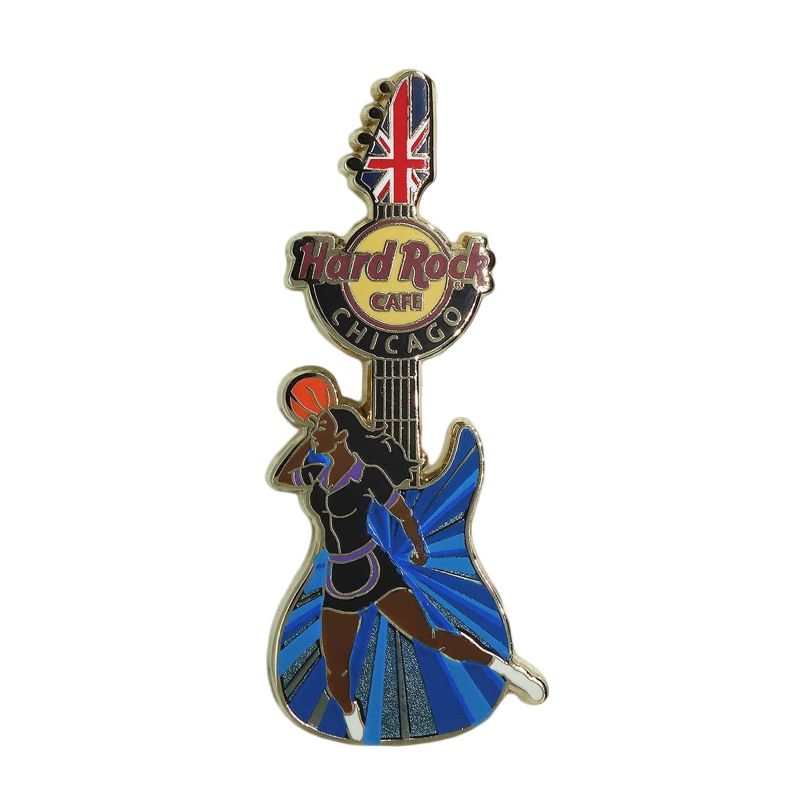 【中古】Hard Rock CAFE ピンズ ハードロックカフェ バスケットボール ギター リミテッドエディション ピンバッジ ピンバッチ シカゴ