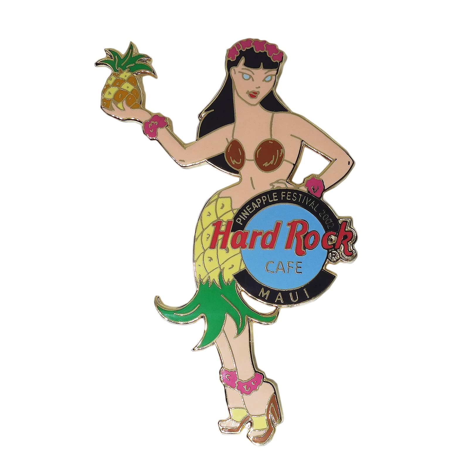 アメリカから入荷しました、 Hard Rock CAFE ( ハードロック・カフェ )の、ピンズ。 PINEAPPLE FESTIVAL。 MAUI ( マウイ )。 Limited Edition(限定)。 留め具付き。 -ピンバッジ,ラペルピン,お洒落- 縦　約5.8cm 横　約3.8cm ＞＞　ピンズを探す。 ＞＞　ブローチを探す。 ＞＞　キーホルダーを探す。
