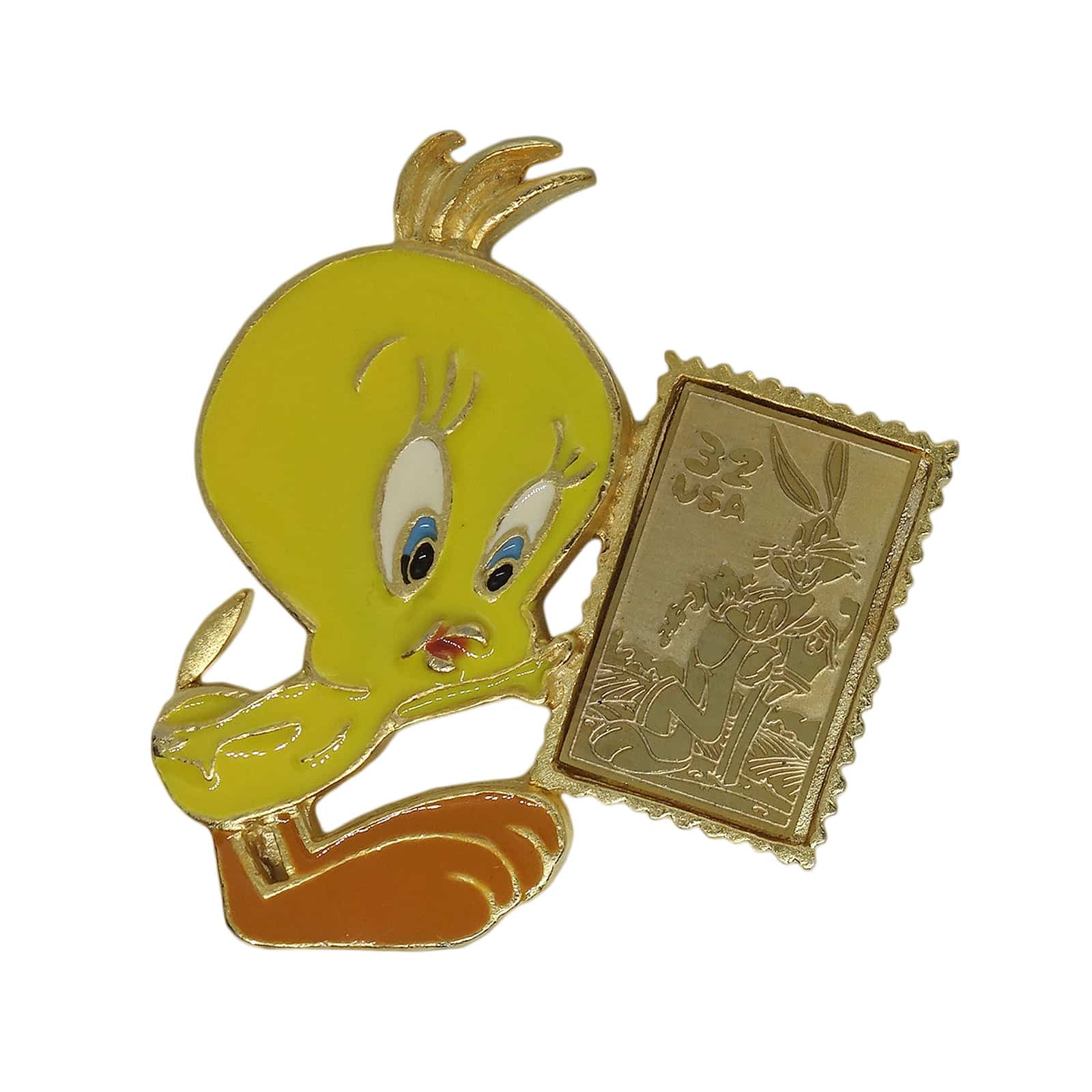 【中古】トゥイーティー ピンズ Looney Tunes Stamp Collection ピンバッジ キャラクター ピンバッチ 留め具付き レトロ アメリカ