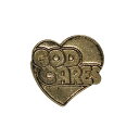 【中古】GOD CARES ハート ピンズ 金色 ピンバッジ ピンバッチ 留め具付き アメリカ 輸入雑貨
