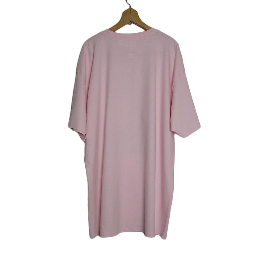 【新品】Hanes 可愛い象 プリントTシャツ デッドストック メンズ 大きいサイズ 2XL ピンク色 ティーシャツ 半袖 ヘインズ 女性の方にも — vista 2