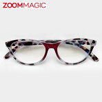 zoommagic遠近両用老眼鏡度数1.5【ブラウン】シニアグラスリーディンググラスおしゃれ老眼鏡男性女性