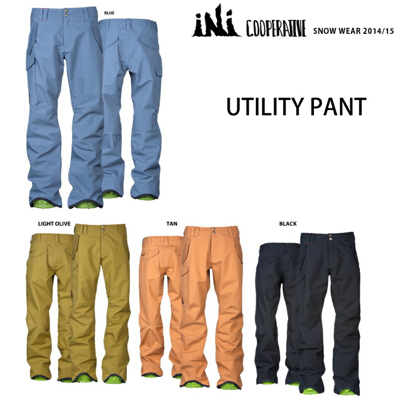 50%OFF 14-15 iNi COOPERATIVE アイエヌアイコーポレイティブ UTILITY PANT スノーボード ウエア ジャケット メンズ パンツ