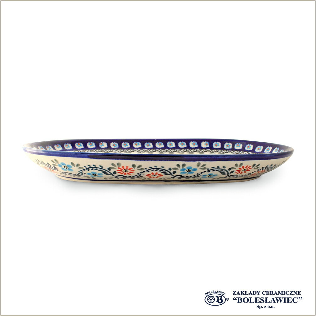 [Zaklady Ceramiczne Boleslawiec/ザクワディ ボレスワヴィエツ陶器]プレート(オーバル)-1145/ポーリッシュポタリー ポーランド陶器