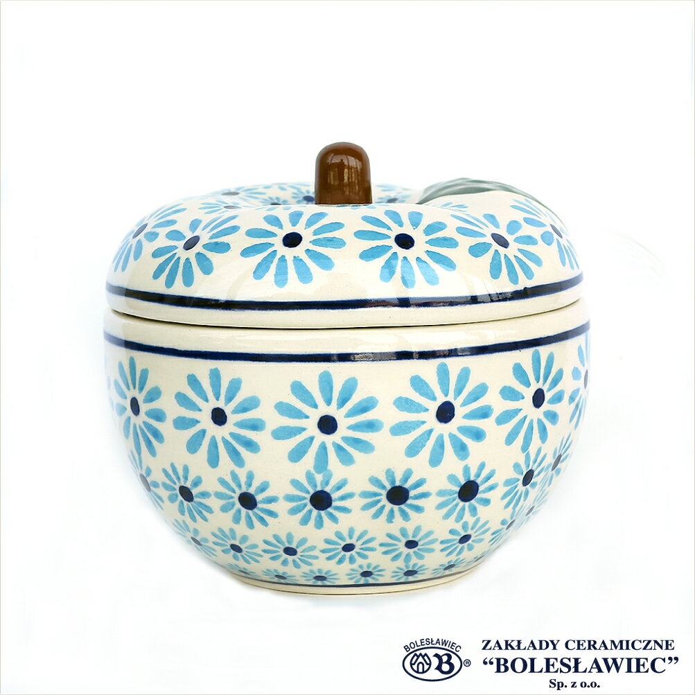 Zaklady Ceramiczne Boleslawiec/ザクワディ ボレスワヴィエツ陶器 リンゴのポット12.5cm-966 ポーリッシュポタリー ポーランド陶器