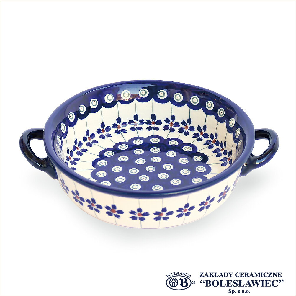 [Zaklady Ceramiczne Boleslawiec/ザクワディ ボレスワヴィエツ陶器]シチューパン-166 ポーリッシュポタリー ポーランド陶器