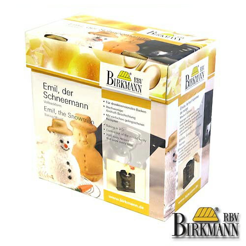 【BIRKMANN/ビルクマン】ケーキ焼型（雪だるま、スノーマン・17.5×17×9cm、600ml）