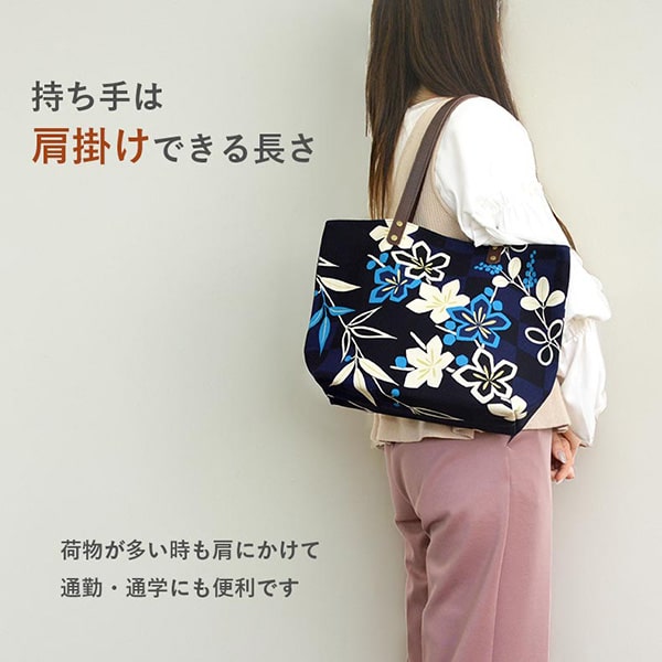 亥之吉 中トートバッグ はなもゆ いちまつうめ てまりばな しゅろ 蝶 菊 トートバ...