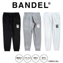  BANDEL バンデル パンツ Oldenglish Sweatpant BAN-SWP005 スウェット ズボン 長ズボン スポーツ ブラック グレー ホワイト 黒 灰色 白 プリント ワンポイント 裏起毛 速乾性 軽量 シンプル