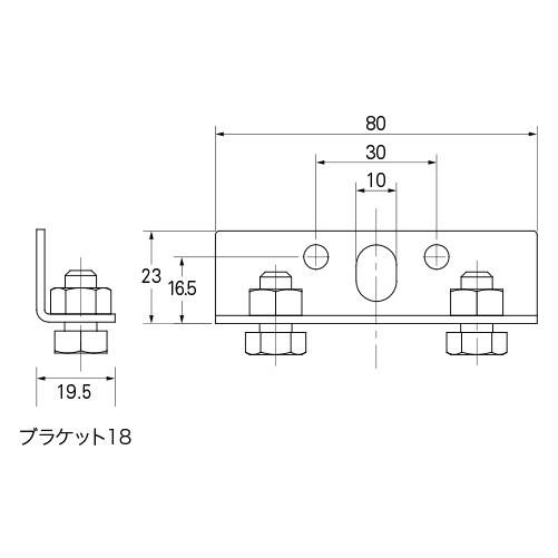トーソー ピクチャーレール部品 ブラケット18 1個 793542