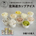 遅れてごめんね 母の日 2025 十勝野フロマージュ 北海道 カップアイス 9種10個 カマンベールチーズ/いちご/ミルク/あずき/きなこ/抹茶/ゴマ/チョコレ...