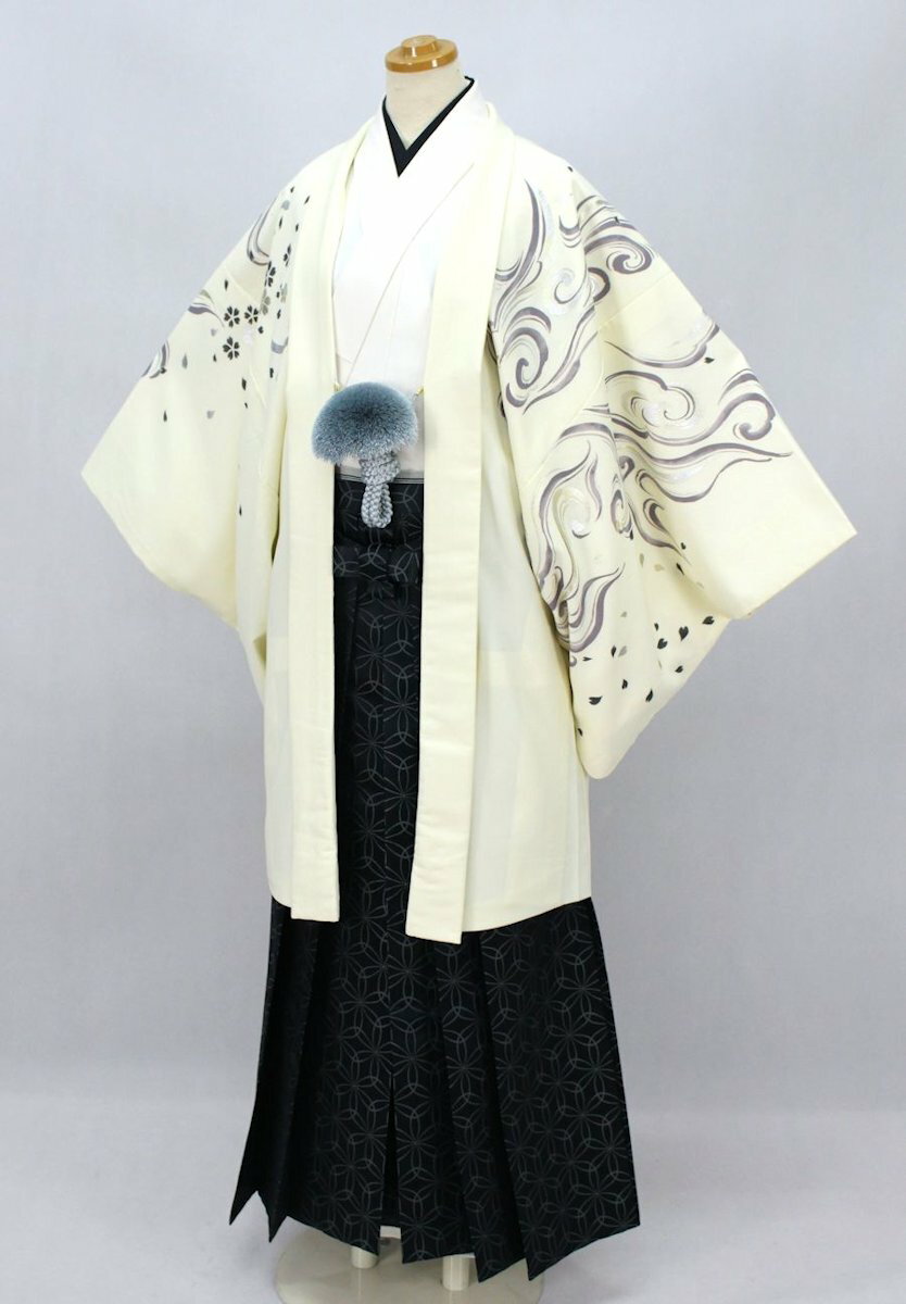 【レンタル】紋付袴 フルセットレンタル 成人式 卒業式 男 袴 着物 派手 虎 ジャパンスタイル レンタル紋付袴 1041r-m 夜富士白虎 対応身長163〜167cm【成人式】