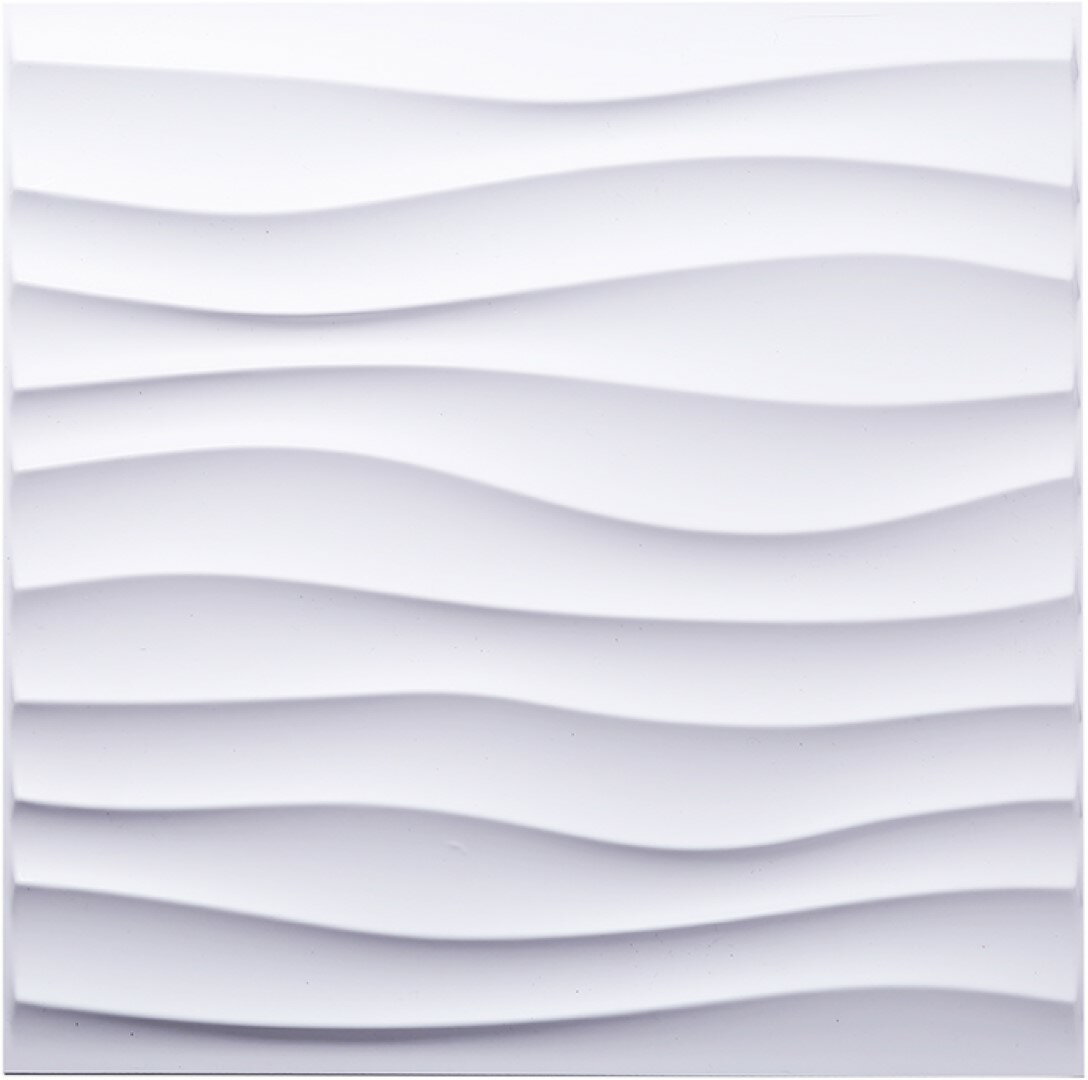 ISL 3Dウォールパネル(PVC製・難燃仕様) ウェーブ(スモール) 30cm×30cm 30枚セット