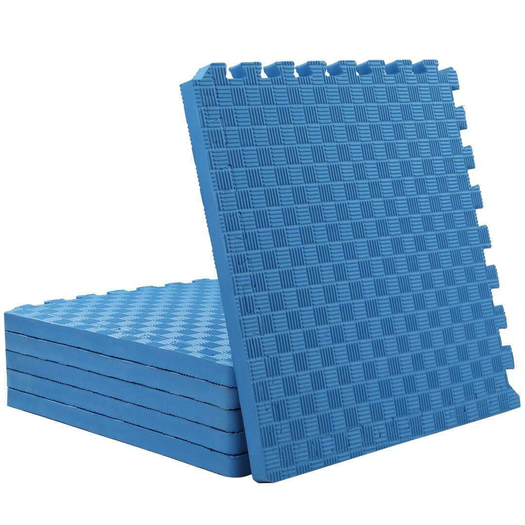 ISL スポーツマット PRO 26mm特厚 ブルー 50×50cm サイドパーツ付