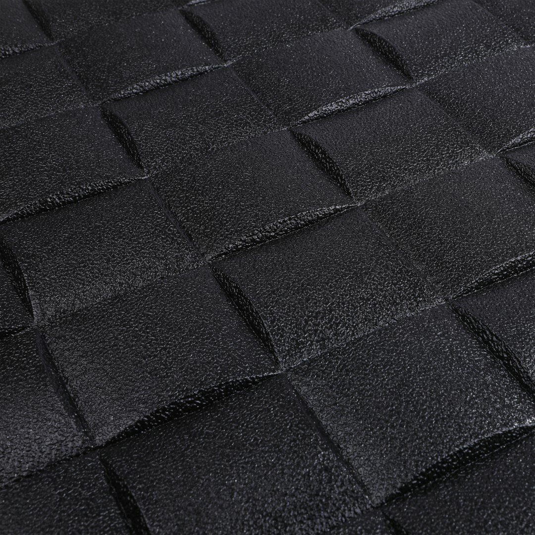 ISL ウォールステッカー組市松調(アルミ仕様) 3Dクッション壁紙 70cm*70cm 60枚セット