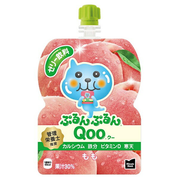 コカ・コーラ ミニッツメイドぷるんぷるんQoo もも 125gパウチ 6本入×1ケース