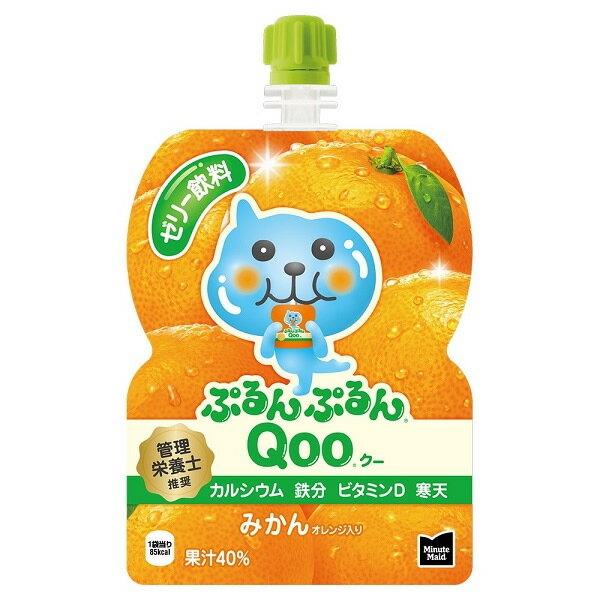 コカ・コーラ ミニッツメイドぷるんぷるんQoo みかん 125gパウチ 30本入×2ケース