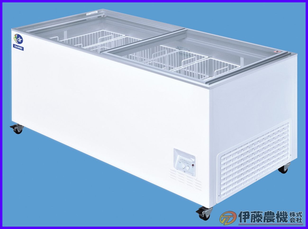 ダイレイ 冷凍ショーケース GTX-76e(W) 庫内温度 -20〜-30℃ 容量460L 