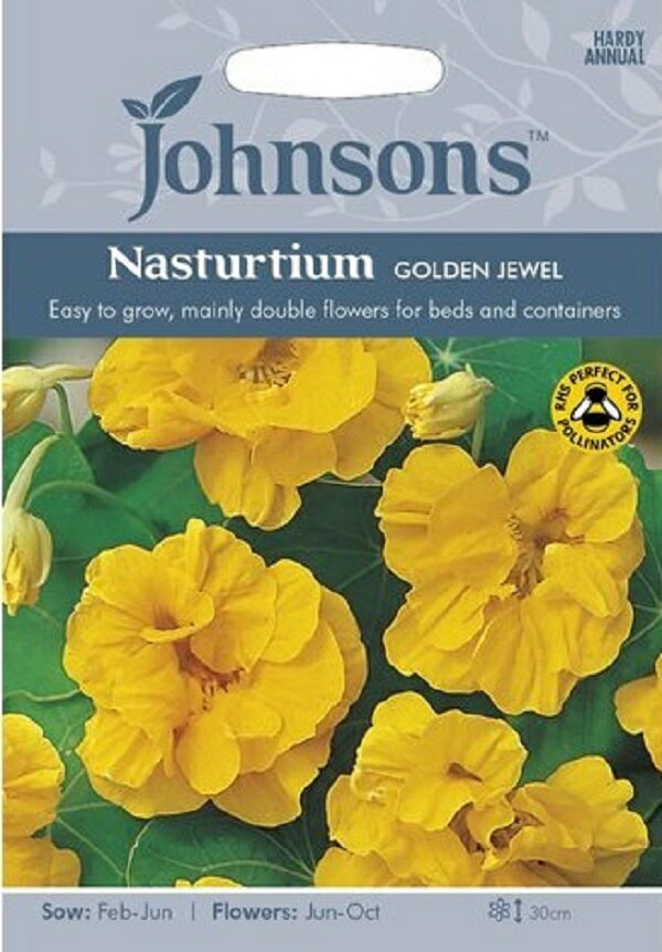 Johnsons Seeds Nasturtium GOLDEN JEWEL ナスターチウム ゴールデン・ジュエル ジョンソンズシード