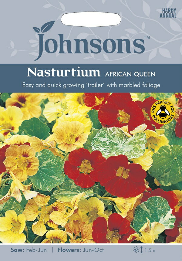 Johnsons Seeds Nasturtium AFRICAN QUEEN ナスターチウム アフリカンクイーン ジョンソンズシード