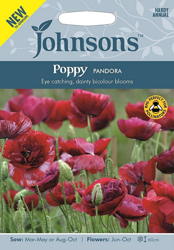 Johnsons Seeds Poppy PANDORA ポピー パンドラ ジョンソンズシード