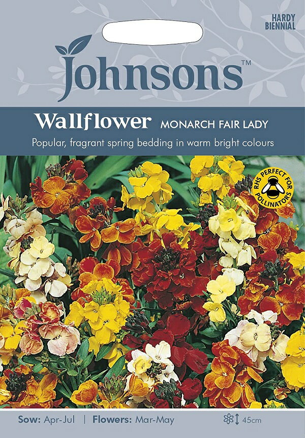 【種子】Johnsons Seeds Wallflower MONARCH FAIR LADY ウォールフラワー モナーク・フェア・レディ ジョンソンズシードのサムネイル