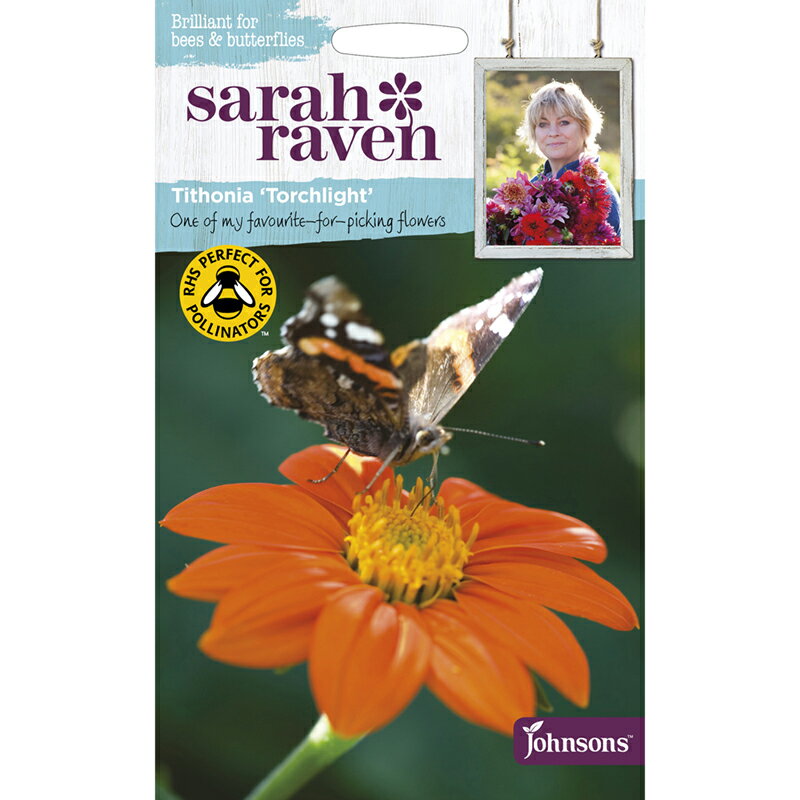 Johnsons Seeds Sarah Raven Brilliant for Bees & Butterflies Tithonia Torchlight サラ・レイブン・ビー＆バタフライ チソニア・トーチライト ジョンソンズシード