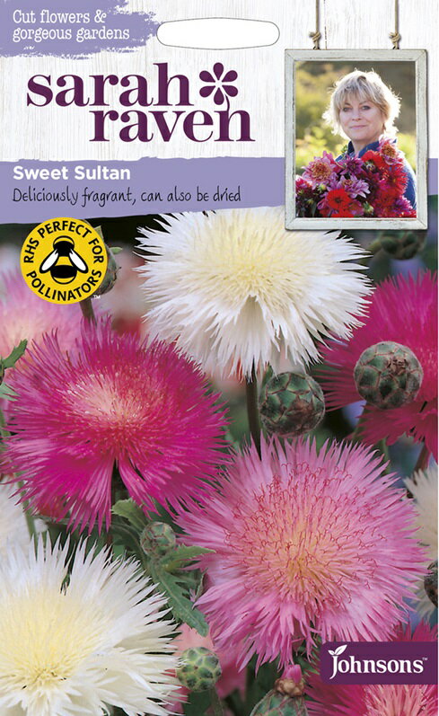 【種子】Johnsons Seeds Sarah Raven Cut flowers gorgeous gardens Sweet Sultan サラ レイブン カットフラワーズ スイート サルタンジョンソンズシード