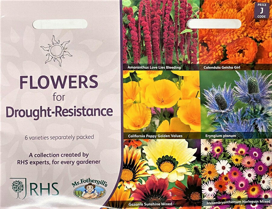 Mr.Fothergill's Seeds Royal Horticultural Society FLOWERS for Drought-Resistance COLLECTION PACK RHS フラワーズ ドゥラウトレジスタンス ミスター・フォザーギルズシード