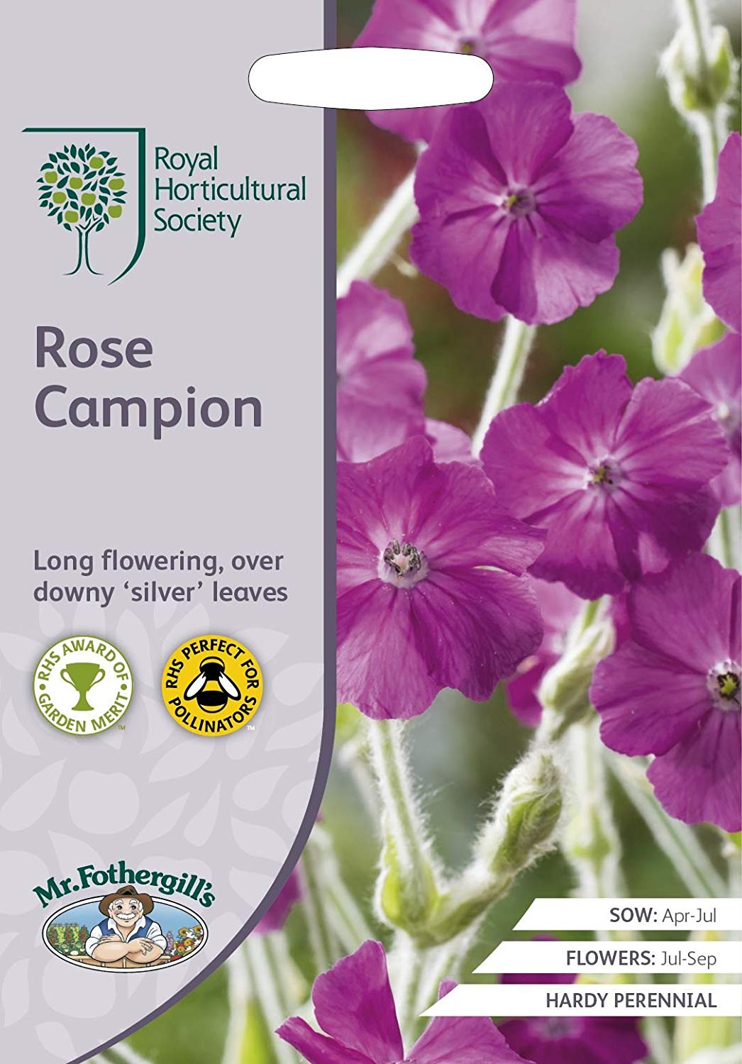 【種子】Mr.Fothergill's Seeds Royal Horticultural Society Rose Campion RHS ローズ キャンピオン ミスター・フォザーギルズシード