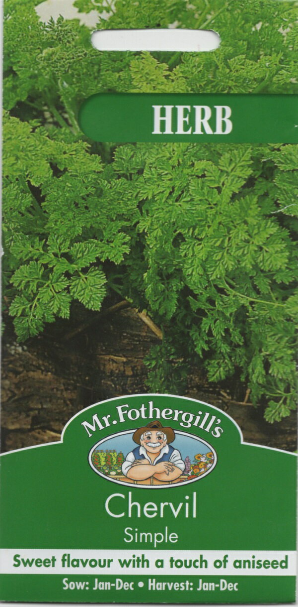 【種子】Mr.Fothergill 039 s Seeds HERB Chervil Simple チャービル シンプル ミスター フォザーギルズシード