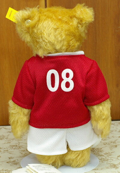 シュタイフ テディベア Steiff サッカー テディベア モヘア（オーストリア）22cm ぬいぐるみ プレゼント