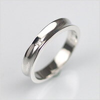 【受注生産】カーブライン リング ダイヤ入りタイプ マリッジリング 結婚指輪 10金 刻印無料 10k K10 ホワイトゴールド レディース 女性用 誕生日プレゼント 妻 母 激安 金属アレルギー 安心 結婚式 お呼ばれ アクセサリー ジュエリー シンプル 華奢 かわいい 指輪