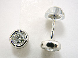 プラチナ フセコミ ダイヤモンド ピアス [ 誕生日 プレゼント ギフト ジュエリー アクセサリー ] 送料無料