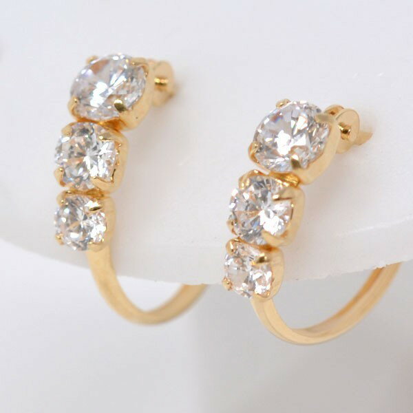フープピアス 両耳用 キュービック ピアス 両耳用 K18 18金 18K ピアス 両耳用 レディース 人気 送料無料 日本製