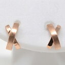 クロス X エックス ピアス K10PG 10金 ピンクゴールド 可愛い ピアス レディース 送料無料