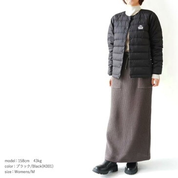 ★1000円クーポン発行中!【30%OFF】 CHUMS チャムス プロボ インナーダウン ジャケット レディース ノーカラー ダウンジャケット 軽量 保温 Provo Inner Down Jacket (CH14-1273)≪★返品交換対象外≫