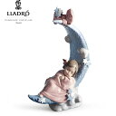 【P10倍以上+割引クーポン】お月さまの夢 LLADRO リヤドロ 女の子 月 星 フィギュリン リアドロ 置物 オブジェ インテリア人形 磁器 かわいい スペイン プレゼント お祝い 出産 新築 開業 癒し リビング 寝室 事務所 オフィス 【正規品】01006583