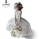 【P10倍+3%off】フラワーガーデン LLADRO リヤドロ リアル フィギュリン リアドロ 女の子 置物 オブジェ インテリア 人形 磁器 かわいい おしゃれ スペイン プレゼント 玄関 お祝い 新築 開業 癒し リビング 寝室 事務所 オフィス 【正規品】01006647