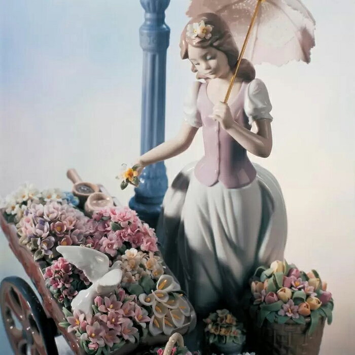 花の街角 LLADRO 女 リヤドロ 置物 オ...の紹介画像3