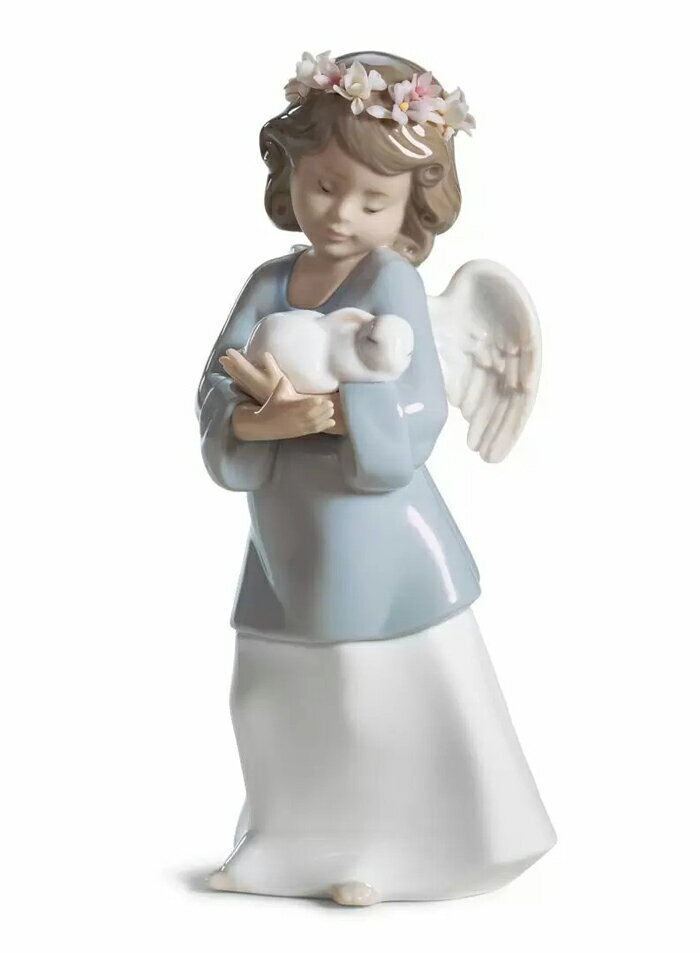 楽天ジュエリー　うらら天使の宝もの LLADRO リヤドロ 置物 オブジェ インテリア 人形 磁器 かわいい おしゃれ スペイン プレゼント 玄関 お祝い 新築 開業 癒し リビング 寝室 事務所 オフィス 【正規品】 01006856