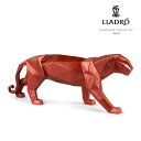 【P10倍以上+割引クーポン】リヤドロ LLADRO Origami - パンサー Metallic Red 豹 ヒョウ フィギュリン 新作 ポーセリン 磁器 人形 置物 インテリア 赤 保証 動物 折り紙 プレゼント お祝い 新築 開業 玄関 オフィス リビング 【正規品】01008750