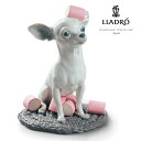 【P10倍以上+割引クーポン】チワワとマシュマロ LLADRO リヤドロ 犬 リアル フィギュリン 01009191リアドロ 置物 オブジェ インテリア 犬 人形 磁器 かわいい スペイン プレゼント 玄関 お祝い 新築 開業 癒し リビング 寝室 事務所 オフィス 【正規品】