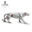 【P2倍＋割引クーポン】Origami - パンサー リヤドロ LLADRO 豹 ヒョウ フィギュリン 新作 ポーセリン 磁器 人形 置物 インテリア 赤 保証 動物 折り紙 プレゼント お祝い 新築 開業 玄関 オフィス リビング 【正規品】01009298