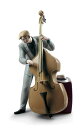 【6/1から値上げ】ジャズ ベーシスト LLADROリヤドロ Jazz サックス 置物 オブジェ インテリア 人形 磁器 かわいい おしゃれ スペイン プレゼント 玄関 お祝い 新築 開業 癒し リビング 寝室 事務所 オフィス 【正規品】 01009331(3)