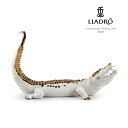 クロコダイル White-Copper LLADRO リヤドロ リアル フィギュリン 置物 ワニ 白 金 オブジェ インテリア 人形 磁器 かわいい スペイン ...